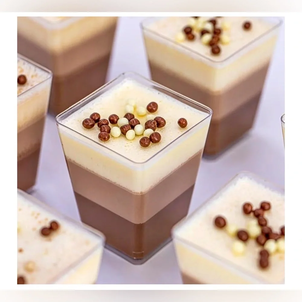 💜 Mini Dessert Cups 5 oz ~~ 20 Clear Cups